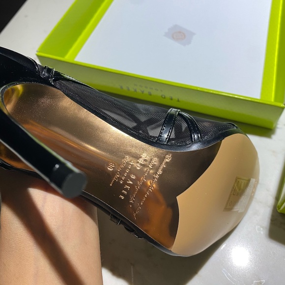 TED BAKER Taminaa Caged Mesh Bootie - Black - 38 - Picture 3 of 4